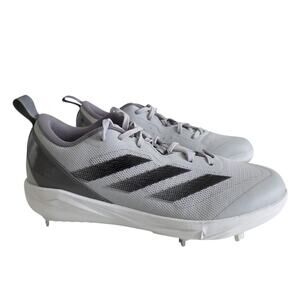 Adidas Adizero Size 9.5 Instinct Metal Fastpitch Softball Cleats Gray Black